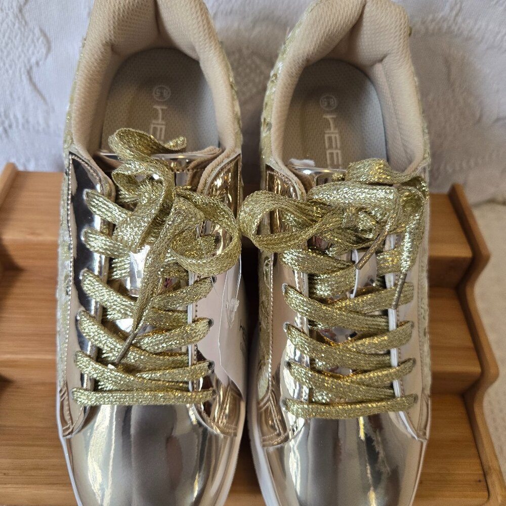 Price Drop!!!  GOLD Tone HEEZ Shoes